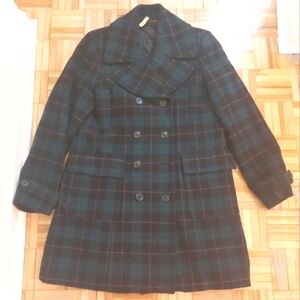 Vintage wool blend British style coat